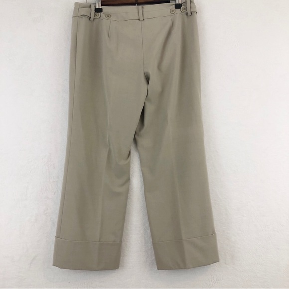 Ann Taylor LOFT Petite Beige Cropped Dress Pants - Picture 7 of 8